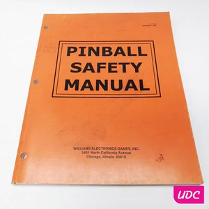 Manual de seguridad Williams Pinball - Imagen 1 de 1