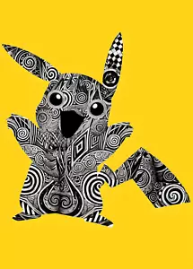 SKYBAN - What Do You See? - "Pika-Pika" Signed - Pokémon Banksy Pikachu Art - Picture 1 of 1