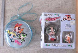 The Powerpuff Girls Zippered Translucent 4" Purse Pouch & Buttercup Ornament - Picture 1 of 13