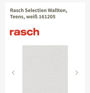 10x Vlies Tapete von Rasch Selection Wallton, Teens, weiß 161205 - Bild 1 von 5
