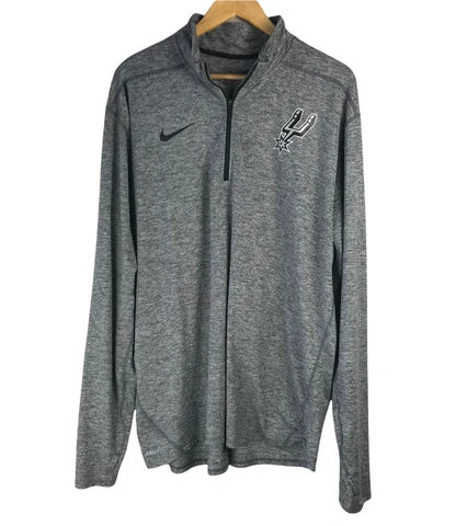 Nike NBA Women's San Antonio Spurs Space Dye Grey 1/4 Zip Element Pullover XXL Cover