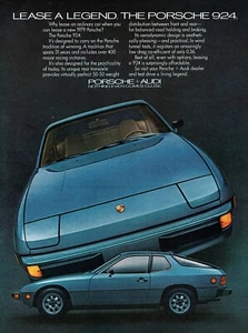 Porsche 924 1979 "Lease a Legend" anuncio a color original  - Imagen 1 de 1