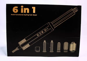 ChapStick 6 in 1 Airstyler Warmluftbürste Hairstyler Lockenstab leise Styling - Bild 1 von 3