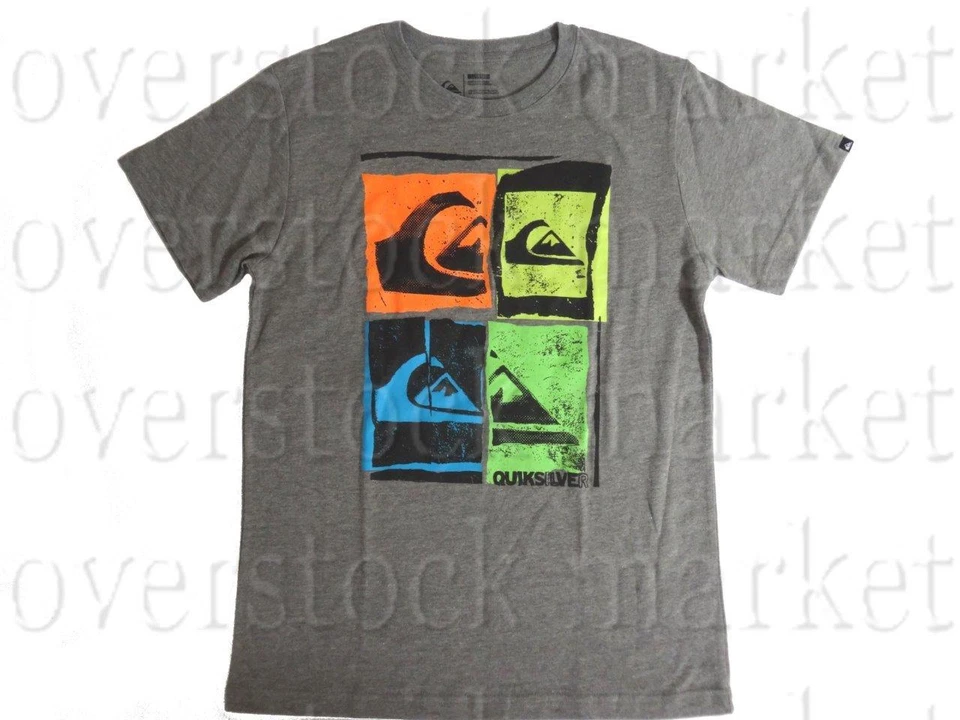 НОВЫЙ МАЛЬЧИКОВ QUIKSILVER ГРАФИЧЕСКИЙ ФУТБОЛКА! РАЗНООБРАЗИЕ ЦВЕТОВ И РАЗМЕРОВ! - Изображение 1 из 1