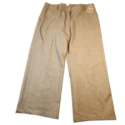 Tommy Bahama Pants Womens 12 Brown Tropical Wool Trouser Moccasin New Tag MSRP - Image 1 of 4