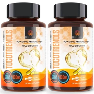Tocotrienols 800mg Supplement | Rich in Vitamin E Tocotrienols | Cardiovascul... - Picture 1 of 6