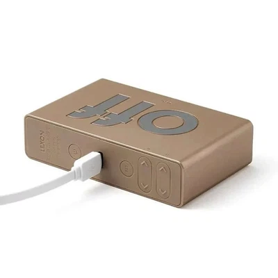 Lexon Flip Classic LCD Digital Alarm Clock  - Soft Gold - Image 1 of 3