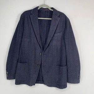 The Gigi Men Coat Boglioli Unlined Wool Houndstooth Degas Blazerno size tg - Picture 1 of 13