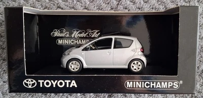 MINICHAMPS Toyota Aygo 2005 Silver, Ltd Edition Of 1104, Mint Boxed. - Image 1 of 4