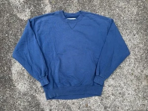 Vintage LL Bean Russell Athletic Crewneck Sweatshirt Made USA Herren Größe L Blau - Bild 1 von 4