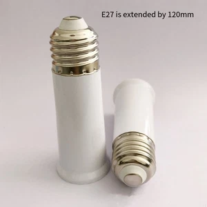 For E27 Screw Socket Extension Adapter for LED Bulbs and Energy Saving Lamps - Picture 1 of 8