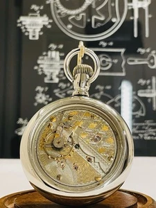 Hampden 23j 18s Pocket watch Railway Special With 61mm Display Back Case 🤫🤫🤫 - Picture 1 of 14