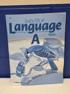 Abeka God’s Gift of Language A - Tests Grade 4 Homeschool Grammar - Picture 1 of 3