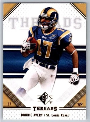 2009 SP Threads Donnie Avery St. Louis Rams #30 - Image 1 of 2