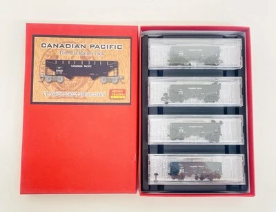 Micro Trains N Canadian Pacific 33' Twin Bay Offset Hopper Runner Pack #3 New - Image 1 of 4