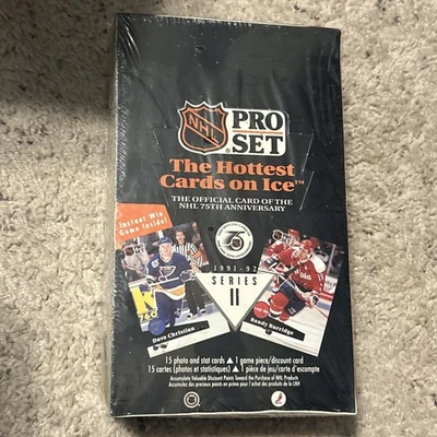 1991 - 1992 Pro Set NHL Hockey - Series 2 -  Factory Sealed Box Of 36 Packs - Image 1 of 2