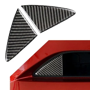 2pcs Carbon Fiber Front Grille Grill Cover Trim for Mazda 3 Axela 2014 2015 2016 - Picture 1 of 7