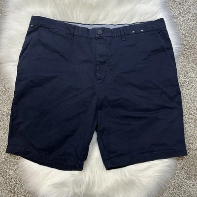 Tommy Hilfiger Pantalones Cortos Para Hombre 38 Azul Marino 9" Chino Calce Clásico Frente Plano Informal Foto 1 de 4