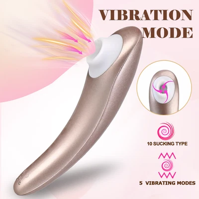 Consolador vibrador de clítoris punto G portátil masajeador de succión juguetes sexuales para adultos para mujeres Foto 1 de 4