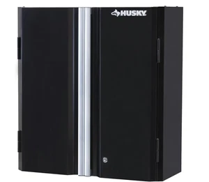 Steel Garage Wall Cabinet Adjustable-Height Shelf Tool Storage Door Panel Pegs - Picture 1 of 12