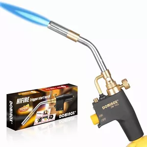 Propane Torch Trigger Start Gas Torch Head Welding Torch Turbo Torch Kit - Picture 1 of 7