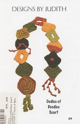 Designs by Judith Knitting Pattern J34 Oodles of Doodles Scarf - Image 1 of 2