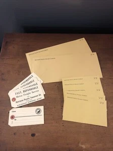 Sobres de ferrocarril del Pacífico Norte NPR etiquetas de carga sin usar de colección - Imagen 1 de 11