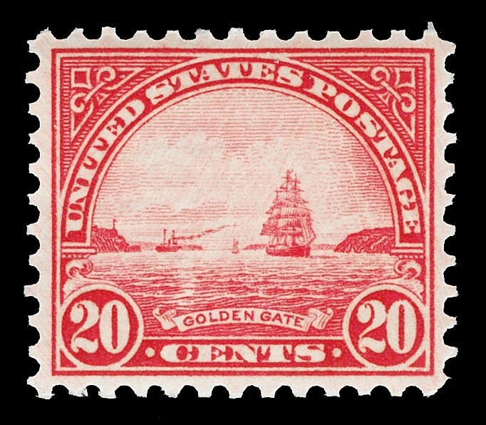 Scott 698 1931 20c Golden Gate Rotary Press Issue Mint VF OG NH Cat $12.50 - Image 1 of 1