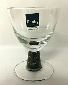 Denby Energy Charcoal Small Goblet ~ New With Tags ~ Discontinued Item - Picture 1 of 5