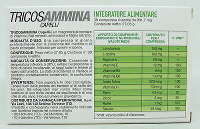 Tricosammina Capelli 30 Compresse Integratore Alimentare • 8.50€