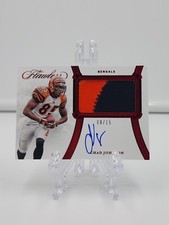 2020 Chad Johnson Panini Flawless Game Worn Patch On Card Auto /15 - Bengals