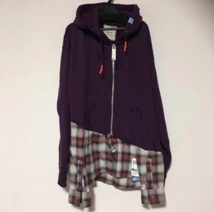 Maison Mihara Yasuhiro Shirt Lagenlook Damage Hoodie Navy Gr. 48 aus Japan GEBRAUCHT - Bild 1 von 4