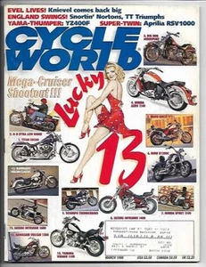 Cycle World Magazine March 1998- Suzuki Intruder, Triumph Thunderbird, BMW R1200 - Imagen 1 de 2