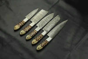 5pcs Set Kitchen Knife Set, Professional Chef Knives, Damascus Kitchen Knives Se - Picture 1 of 24