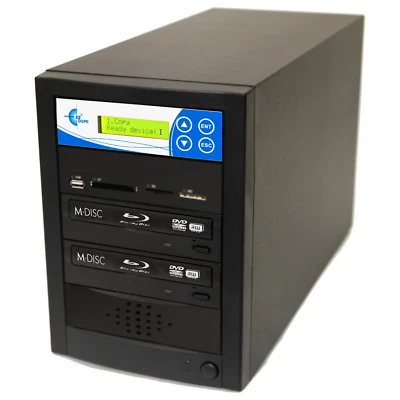 EZ DUPE Media Mirror 1 to 1 Duplicator - Flash (SD CF USB) to Blu-Ray Disc copy - Image 1 of 2