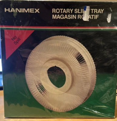 Open Box Hanimex Rotary Slide Projector Tray No Spill Holds 100 2x2 Slides - Image 1 of 4