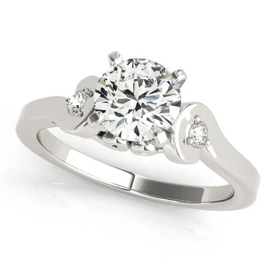 1/2 Carat Halo Engagement Diamond Ring Crafted In 10k Yellow, Rose & White Gold - Image 1 of 2