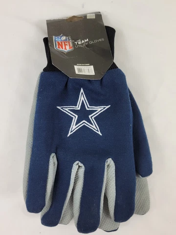 NFL Dallas Cowboys Utility Gloves One Size Outdoor  Work Winter Yard Cover