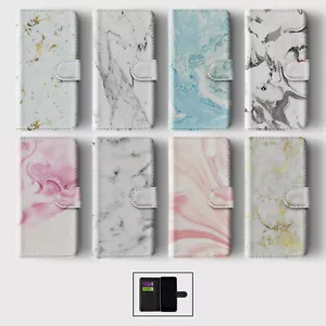 CASE FOR IPHONE 16 15 14 13 12 11 SE PRO WALLET FLIP PHONE COVER COLOUR SWIRL - Picture 1 of 10