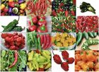 5 bags Asian Pepper Hot Mix (HOT) Vegetable Seeds NON-GMO Mixed 16 Types 100ct