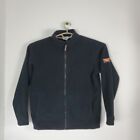 ORVIS Full Zip Outdoor Black Sherpa Jacket Size Small EUC