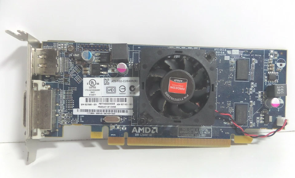 video card AMD Ati-102 C26405(B) Radeon pcie   (S30) - Image 1 of 3