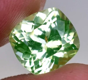 4.70 Ct Natural Green Peridot Cushion Shape VVS Pak Gemstone AGL Certified - Picture 1 of 6
