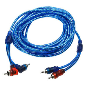 4.5M Car Audio Subwoofer Amplifier AMP RCA Installation Wires Car Cable Spea  WB
