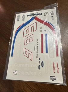 1/25 Maßstab #6 Valvoline Thunderbird NASCAR Ziegelhof 400 Aufkleber Mark Martin - Bild 1 von 2
