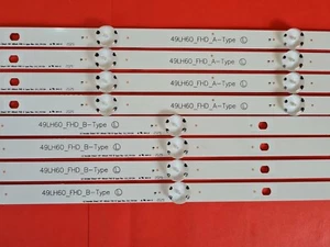 LED Strip Set (4) 49LH60_FHD_A-Type & (4) 49LH60_FHD_B-Type for LG 49LW340C - Picture 1 of 6