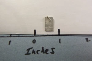 1 GRAMM ENGELHARD AUSTRALIEN KLEINER "E" WENIGER ALS 50 SUPER SELTENER 999 SILBERBARREN 2EB4 - Bild 1 von 3