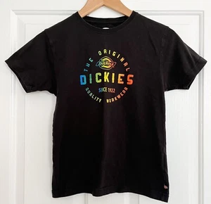 Dickies Youth Kids Boys Skater Skateboard Black T-Shirt Medium M 10/12 - Picture 1 of 4