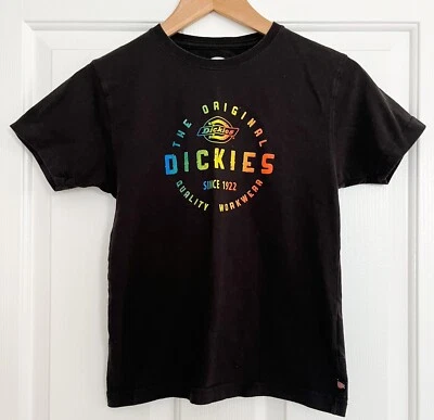 Dickies Youth Kids Boys Skater Skateboard Black T-Shirt Medium M 10/12 - Image 1 of 4
