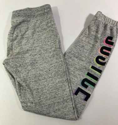 Леггинсы Justice серые для девочек размер 12 логотип Justice на одной ноге - Изображение 1 из 4